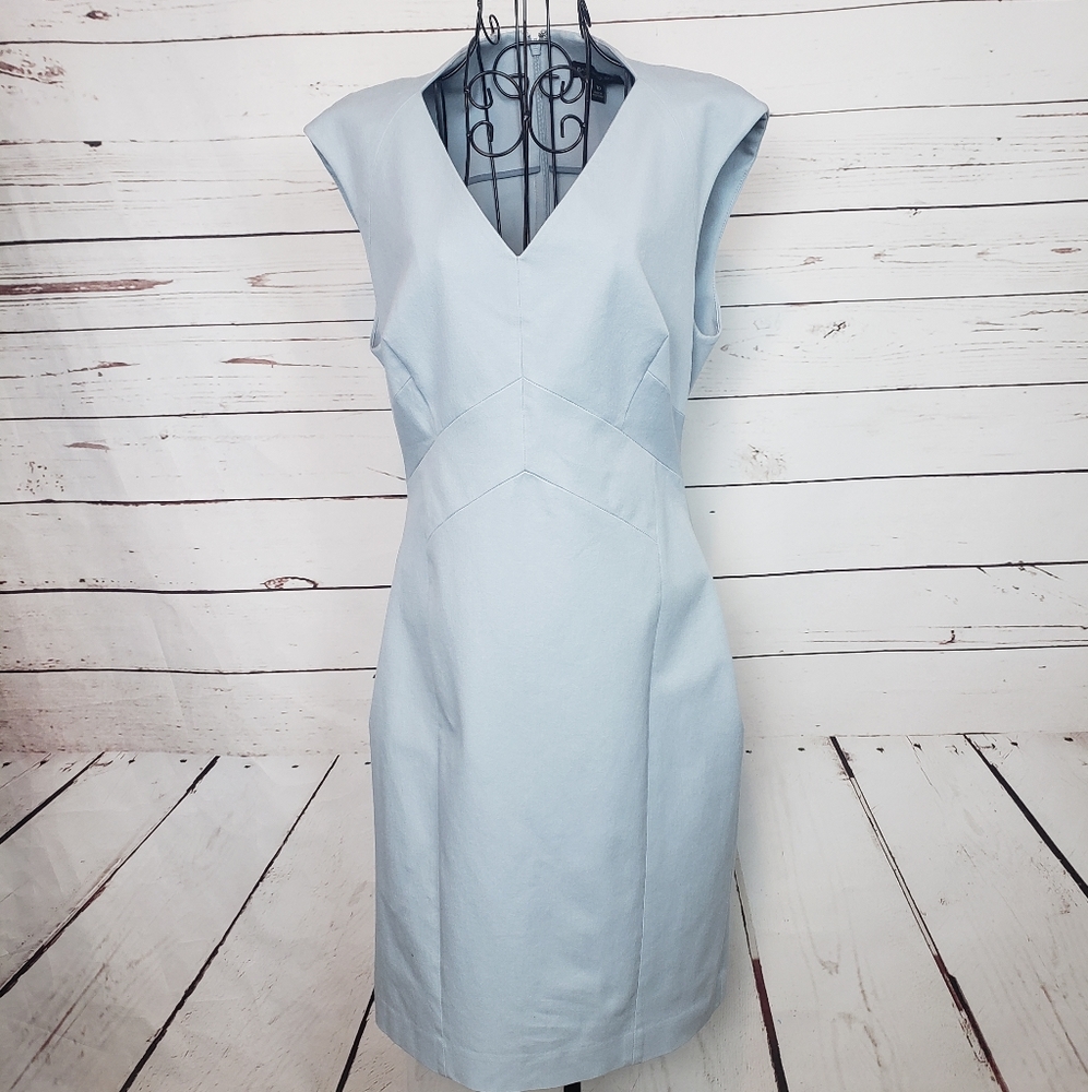 Banana Republic Sleeveless V-Neck Sheath Dress
